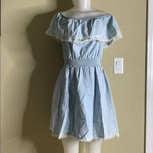 Denim off the Shoulder Mini